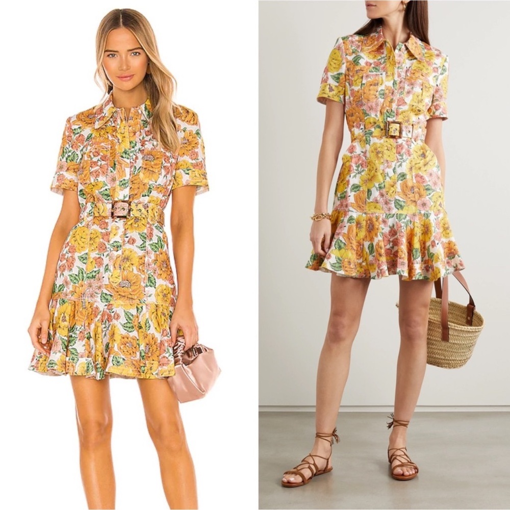 Zimmermann Poppy Belted Dress Women’s Size 1